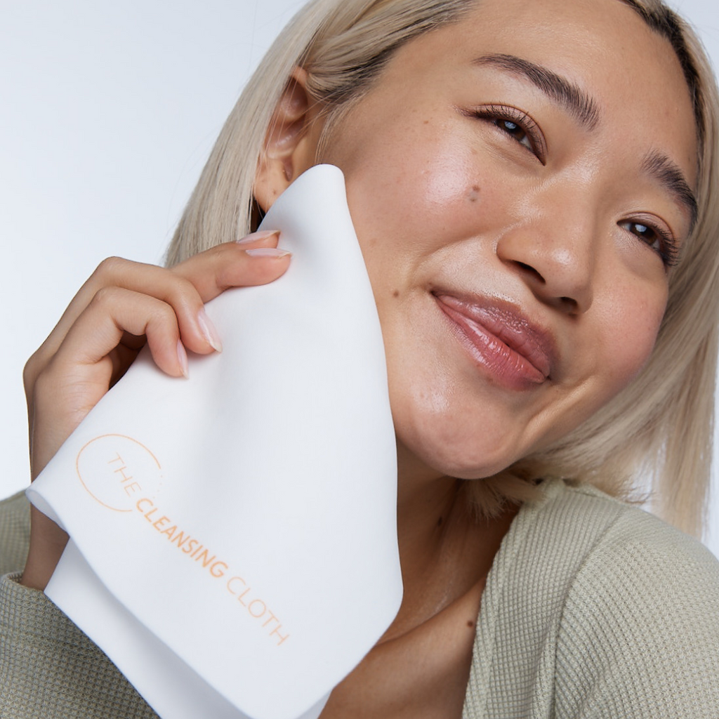 Model using The Cleansing Cloth